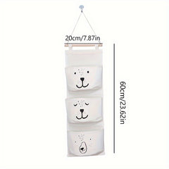 Over The Door Storage Hanging Fabric Bag Bedside Wall Hanging Storage Bag