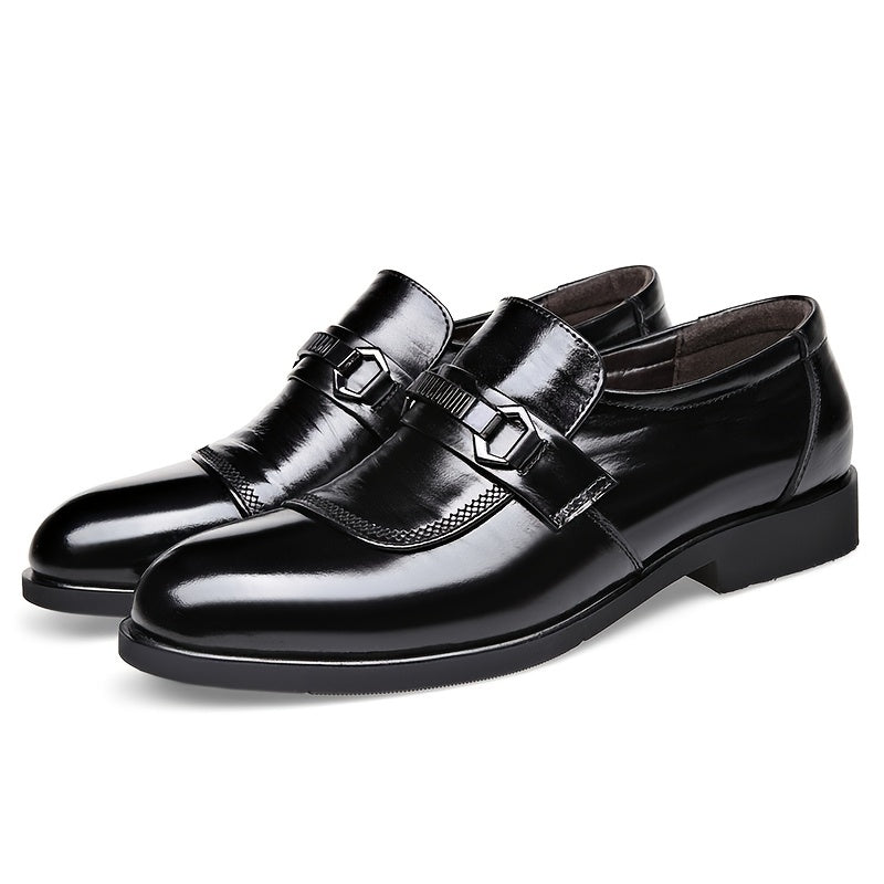 Formal Breathable Slip-On Derby Shoes for Wedding Business
