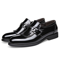 Formal Breathable Slip-On Derby Shoes for Wedding Business