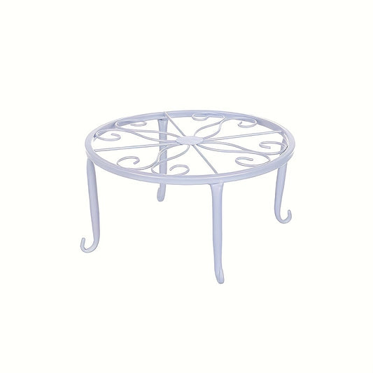 2pcs Metal Plant Supports Heavy Duty Round Iron Pot