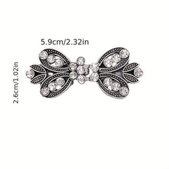 Rhinestone Sweater Clip Alloy Cloak Buckle Collar Clip Silk Scarf Buckle