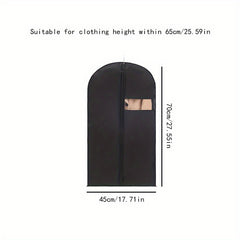 Garment Bag for Hanging Clothes Non Woven Fabric Dust Proof Cover with Zipper