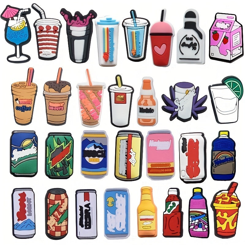 Lot Of 16-48 City Beer Drink Bottle Mexican Men Women Shoe Charms Decor