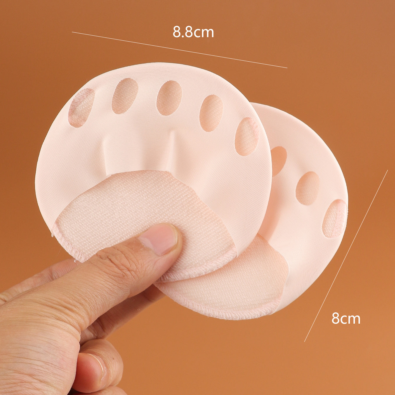1Pair Front Palm Invisible Five Finger Socks Anti Slip Shock Absorption