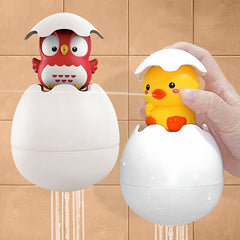 Playful Sprinkling Eggs Animal Bath Toys for Toddlers Duck Cat Owl Penguin