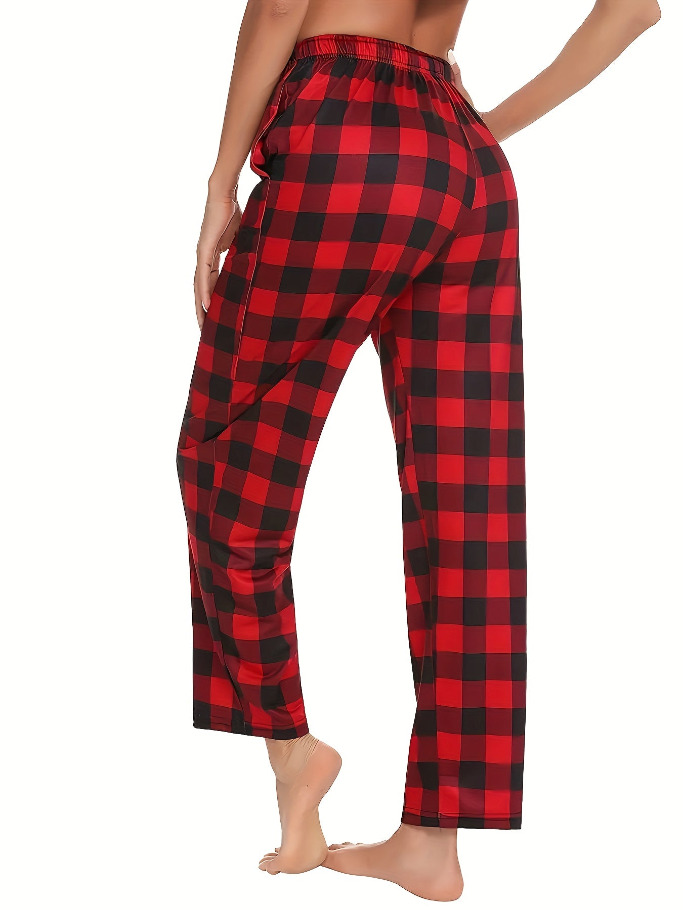 Drawstring Pajama Bottoms Wide Leg Pants Women's Loungewear