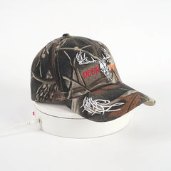 Unisex Sunshade Adjustable Baseball Cap with Big Head Pattern