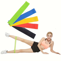 5pcs Yoga Tension Stretching Elastic Circle Resistance Belt for Body Shaping