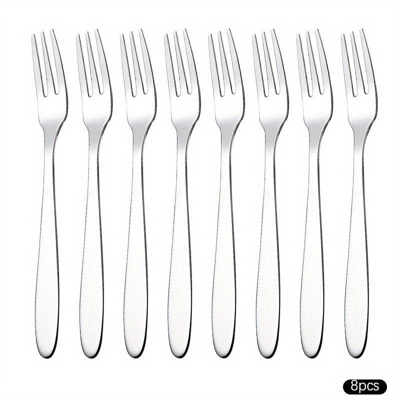 Stainless Steel Serving Fork for Fruits Salads Desserts Noodles