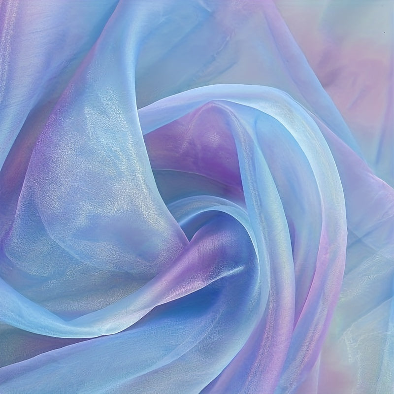 Gradient Encrypted Organza Rainbow Puffy Skirt Fabric 0.91m x 2.74m
