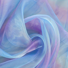 Gradient Encrypted Organza Rainbow Puffy Skirt Fabric 0.91m x 2.74m