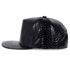 Men's PU Leather Hip Hop Cap