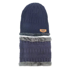 Winter Street Style Knitted Hat Scarf Cap