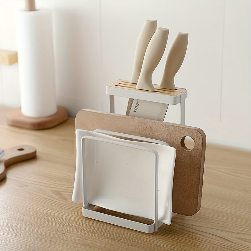 Kitchen Tool Storage Rack with Holder and Lid Holder