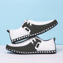 Men's PU Leather Round Toe Oxfords Comfortable Dress Shoes