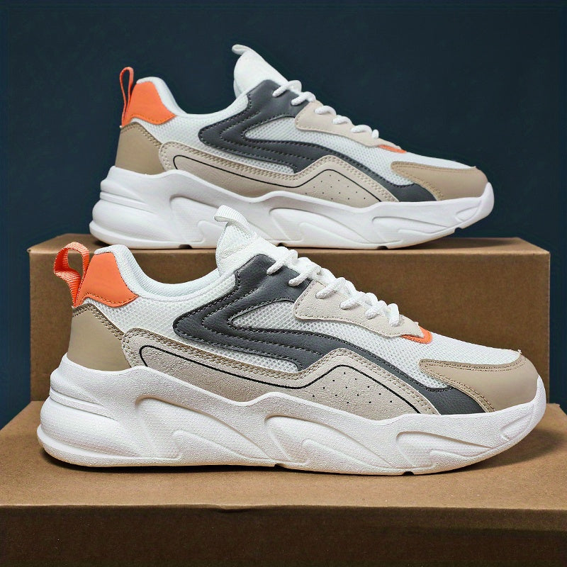 Men's Lace-up Mesh Chunky Sneakers Athletic Shoes