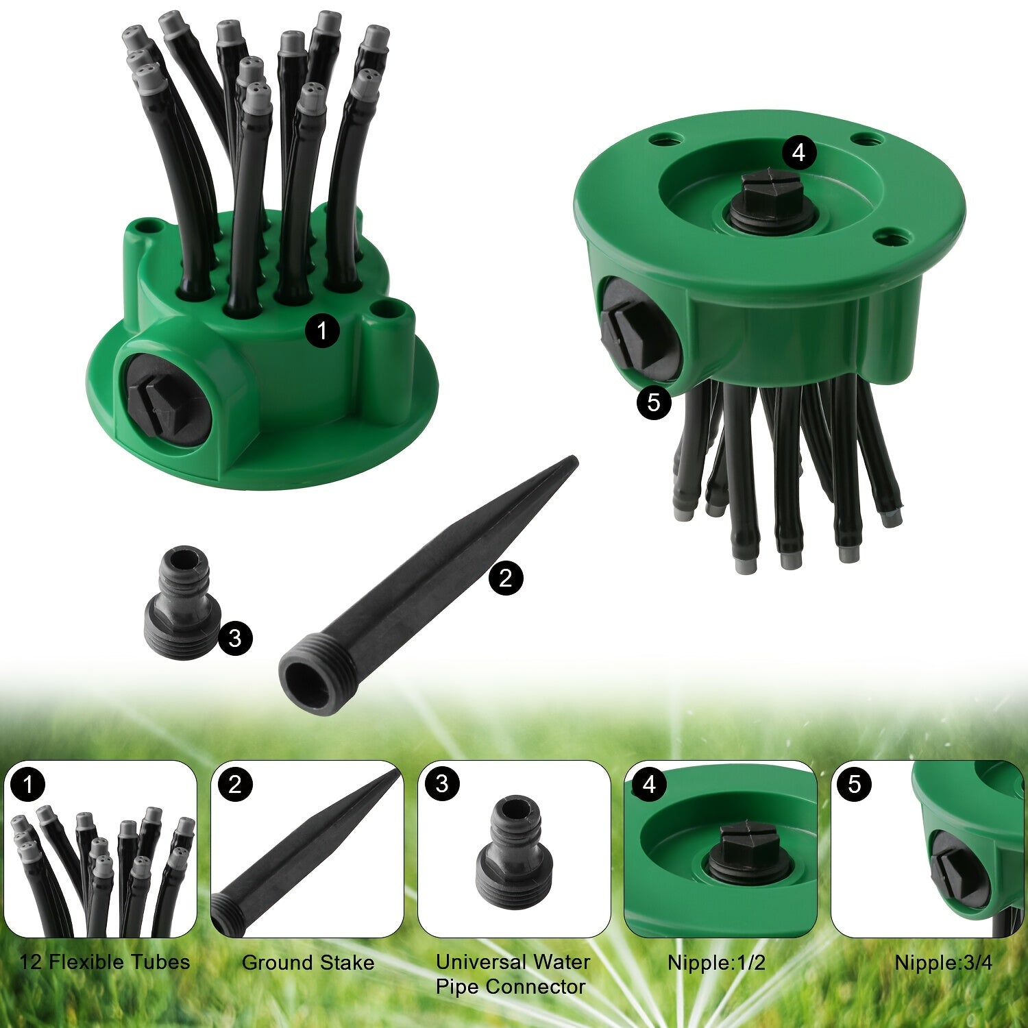 360 Automatic Sprinkler System for Your Garden
