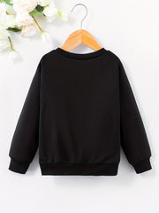 Girls' Halloween Sweatshirt Top No You Hang Up Print Round Neck
