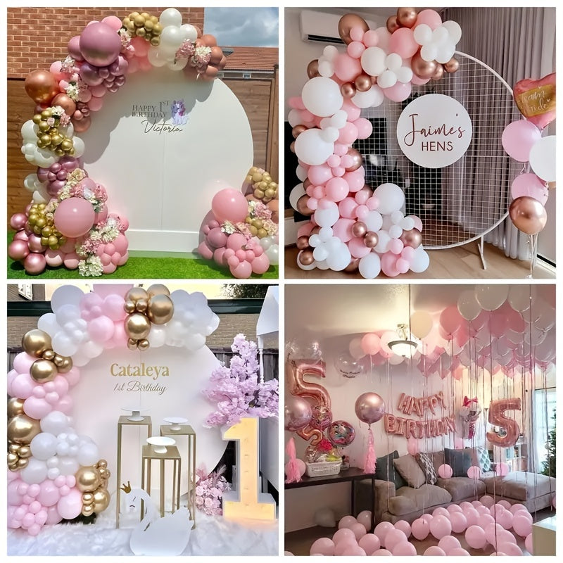 50pcs Pink/Rose Gold/Red Balloons Mix for Celebrations