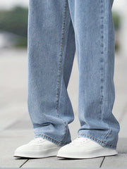 Men's Wide Leg Jeans Casual Street Style Denim Pants