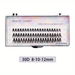 60pcs Cluster Lashes 20D 30D 40D 50D 8 12mm Mix D Curling DIY Individual Lashes