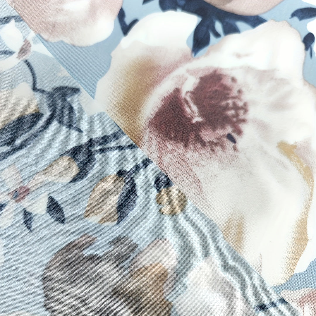 1pc Faux Cotton Fabric Diy Cloth Dress Fabric 1yard Cut Size