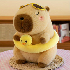 2pcs Capybara Plush Toy with Floral Skirt - Great Holiday Gift
