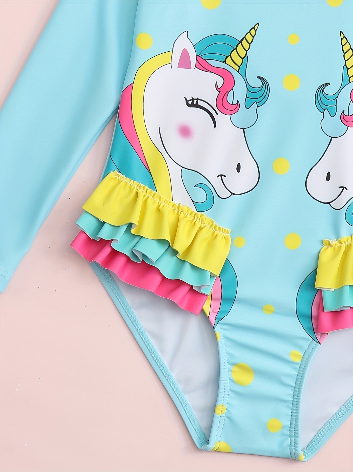 Toddler Girls Unicorn One Piece Swimsuit