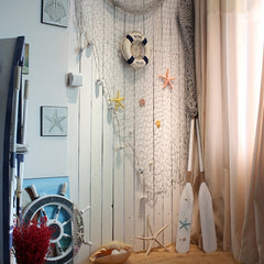 Fishing Net Decoration Wall Fishing Net Thick Thread Hemp Rope Shell Net