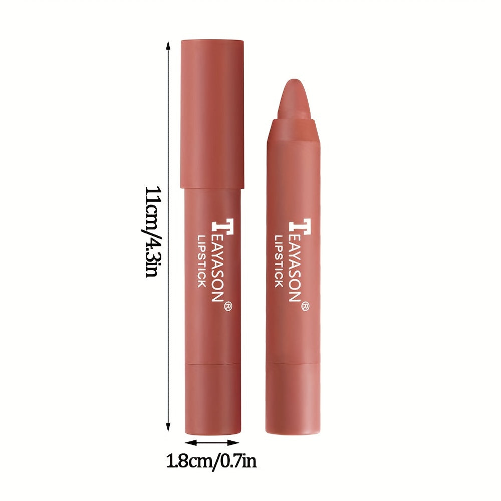 12-Color Matte Lipstick Long Lasting Smudge-Proof Lip Gloss