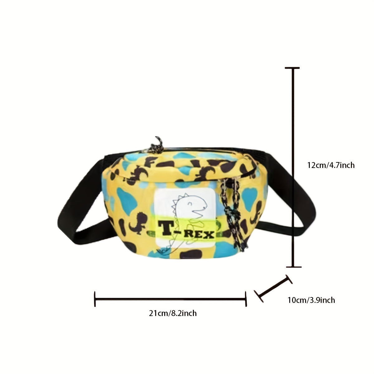 Boys Dinosaur Camo Crossbody Bag