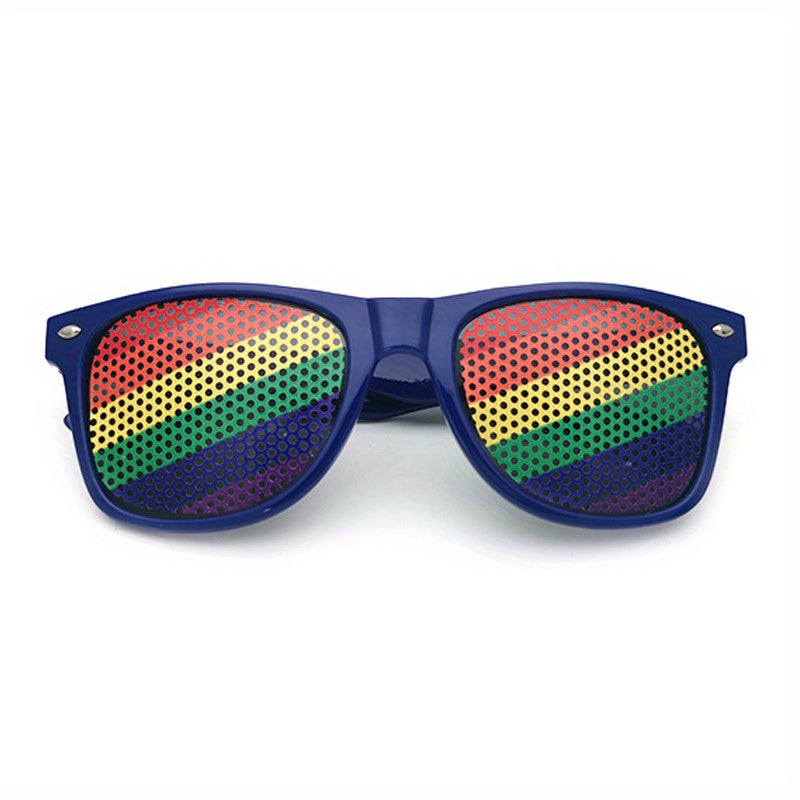 Independence Flag Gift Sunglasses Dark Frame Flag Sticker Sunglasses