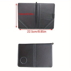 Golf Score Book Faux Leather Case Portable Ball Game Score Record Book