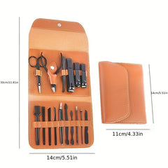 16pcs Folding Nail Cutter Set Multipurpose Nail Trimmer For Home And Outdoor