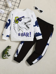 Toddler Baby Boys Casual Sweatshirt & Trousers Set