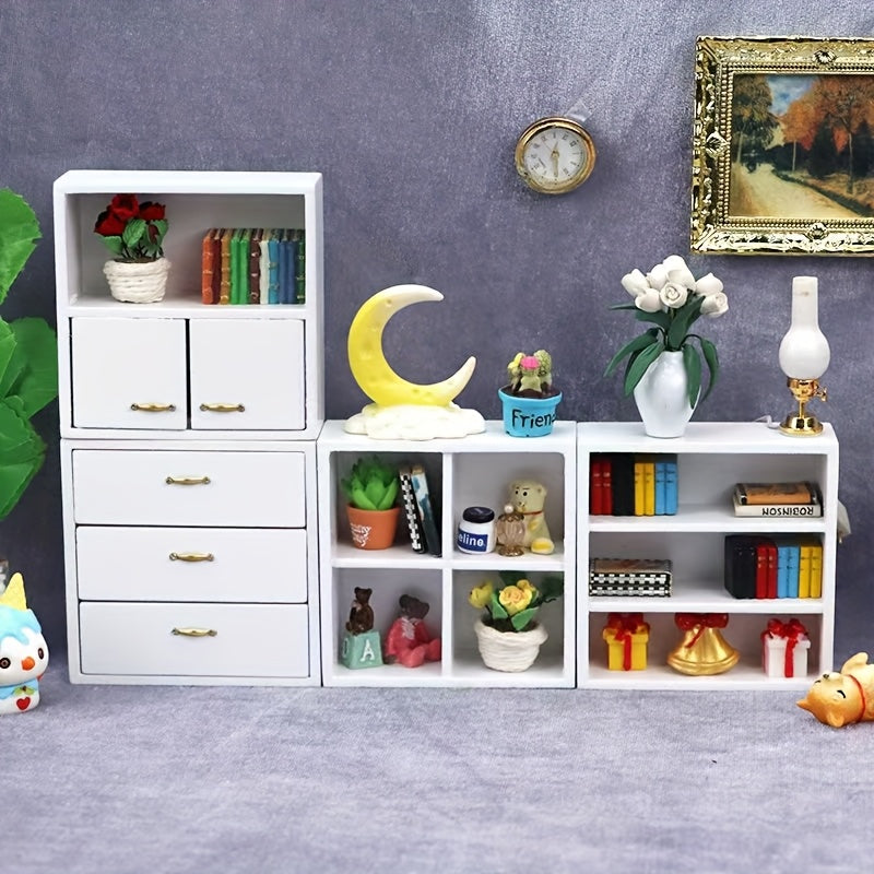 1:12 Dollhouse Model Furniture Display Cabinet Craft Doll Ornament