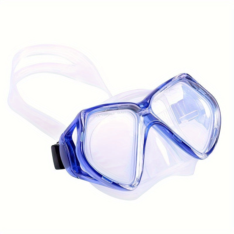 Adult Waterproof Diving Goggles w/ PC Tempered Glass Lenses