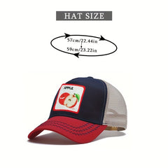 Fruit Pattern Patch Baseball Cap Candy Trucker Hat Mesh Unisex Dad Hat