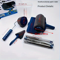 6pcs Multifunctional Paint Roller & Corner Brush for DIY Wall Painting