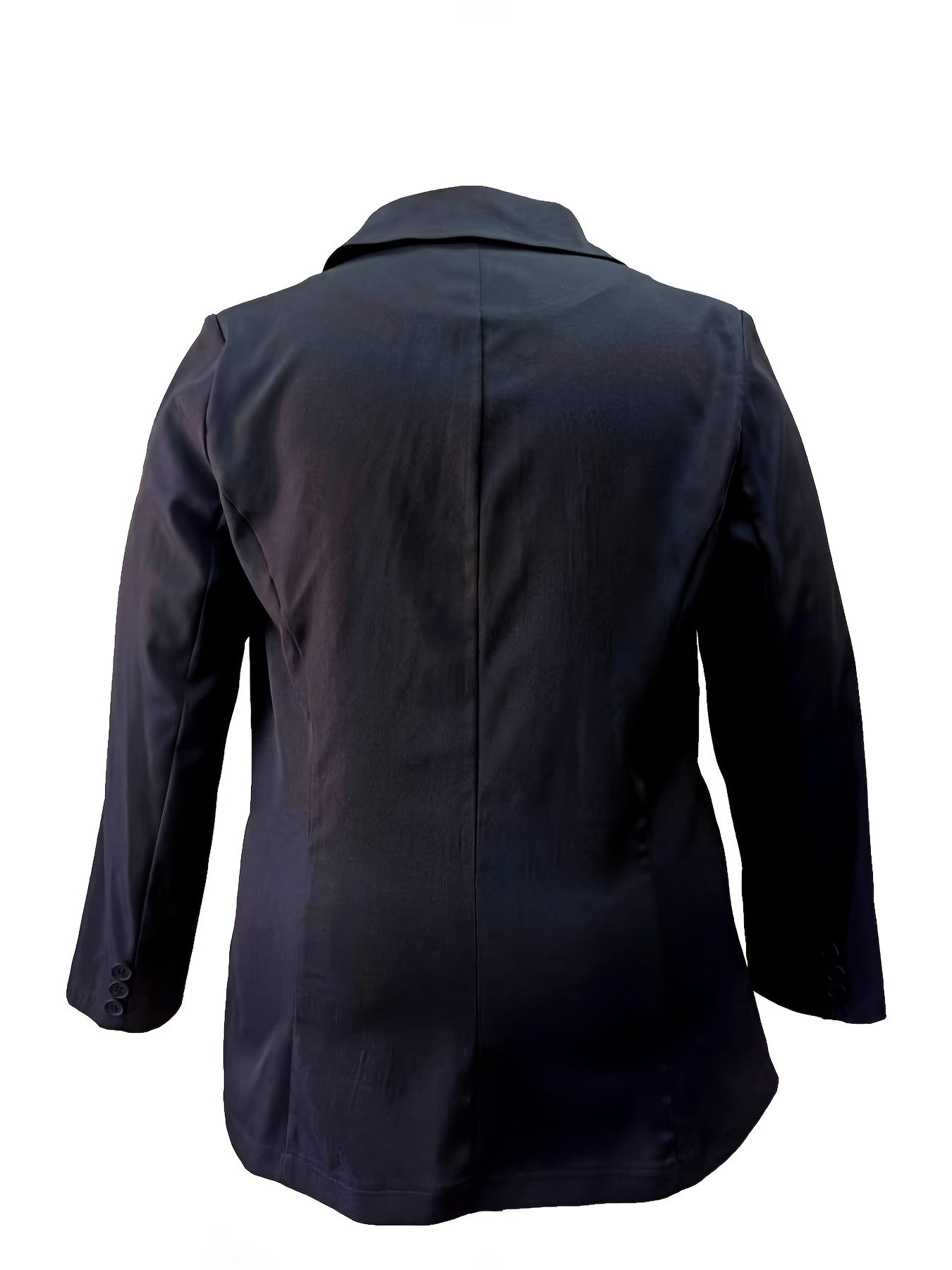 Women's Plus Size Business Casual Blazer Solid Long Sleeve Single Breast Button