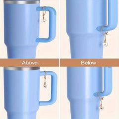 1pc ID Initial Letter Charm Water Bottle Decorative Pendant Cup Accessories