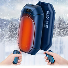 2pcs Rechargeable Hand Warmers USB 3-Level Temperature Adjustment Winter Gift