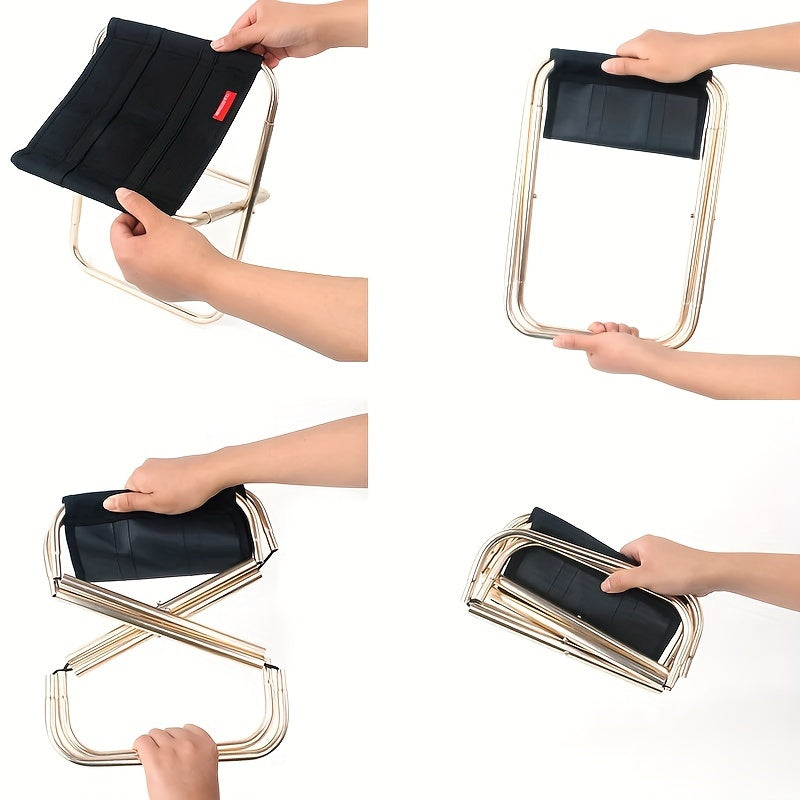 Portable Folding Stool Aluminum Foldable Stool For Outdoor Activities