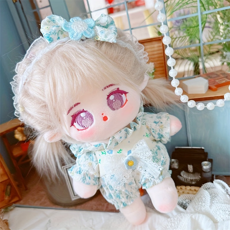 7-inch Cotton Flower Doll with Small Bodysuit and Accessories