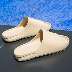 Men's Pillow Slides Casual Non Slip Slippers Open Toe Shoes