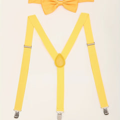 Men's Suspenders Bow Tie Set for Formal Occasions