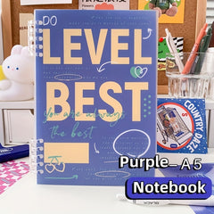 Thickened Loose Leaf Notebook, Purple
