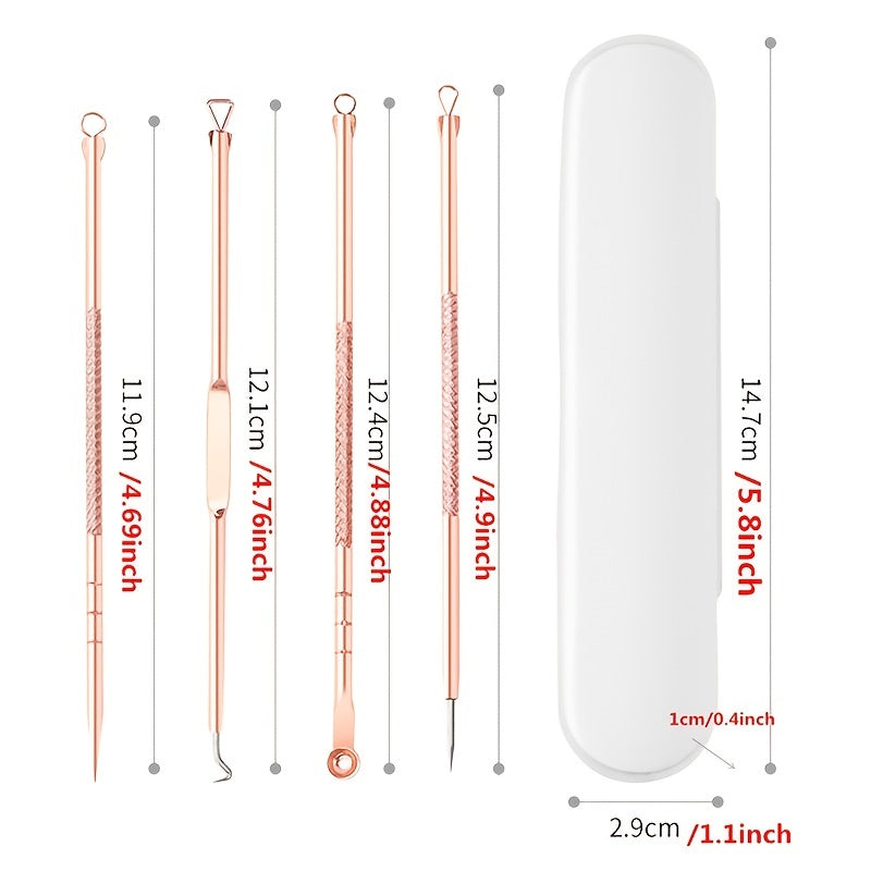4pcs Acne Blackhead Removal Needles - Skin Care Tools