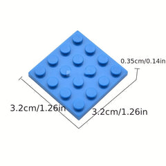 9pcs 4x4 Base Plates Building Blocks DIY Scene Toys for Birthday