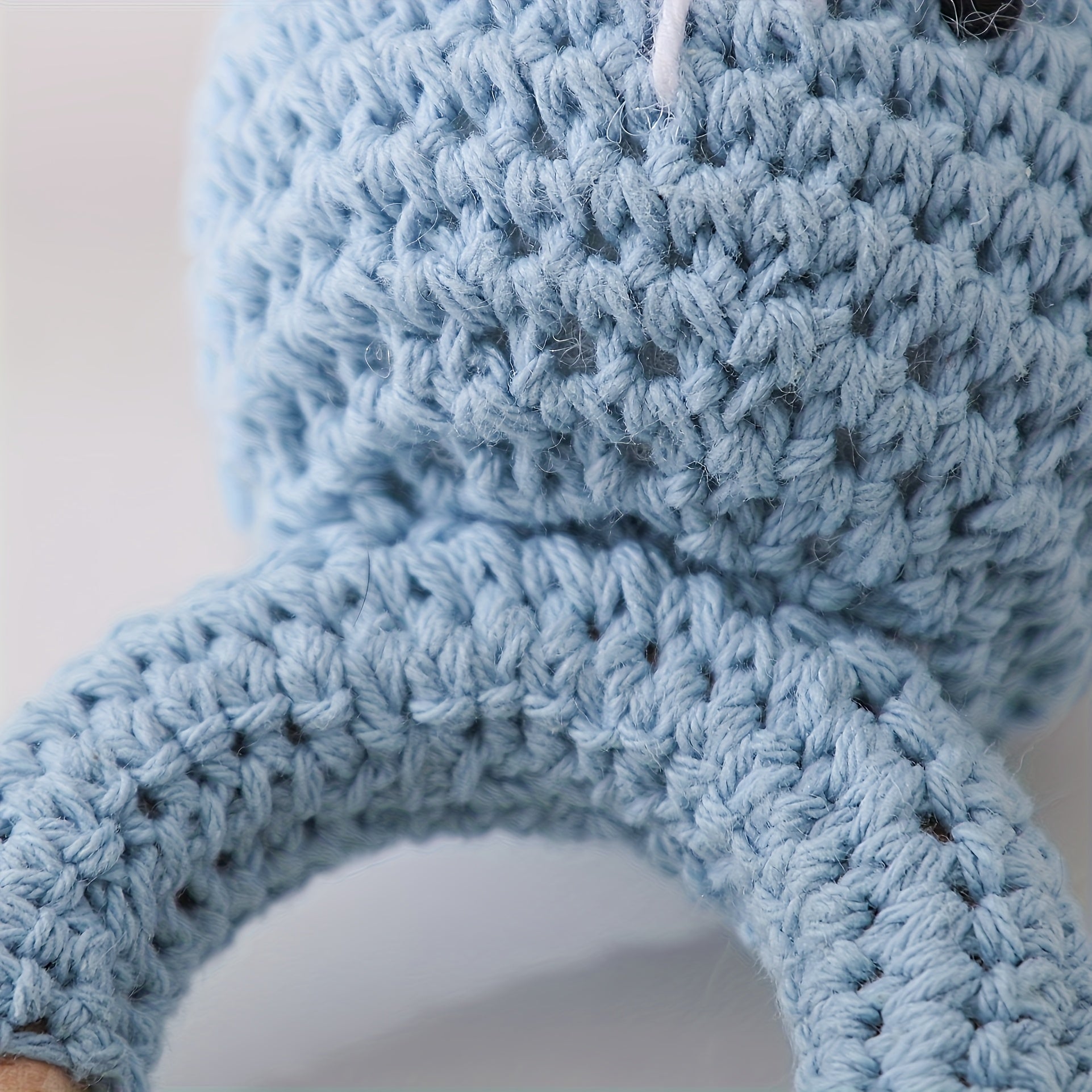 Crochet Rabbit Rattle Toy with Bells Baby Teething Toy Soft Newborn Gift